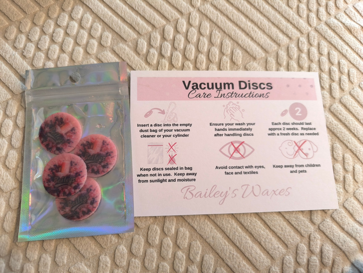 Vacuum discs/ Bin freshners