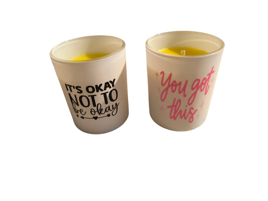 Posisitive message Candles