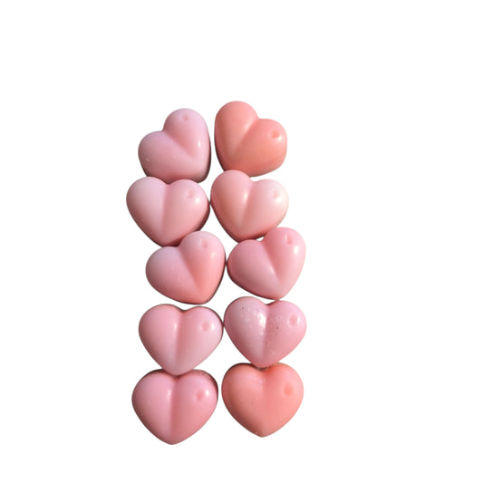 Valentine crackers with wax hearts