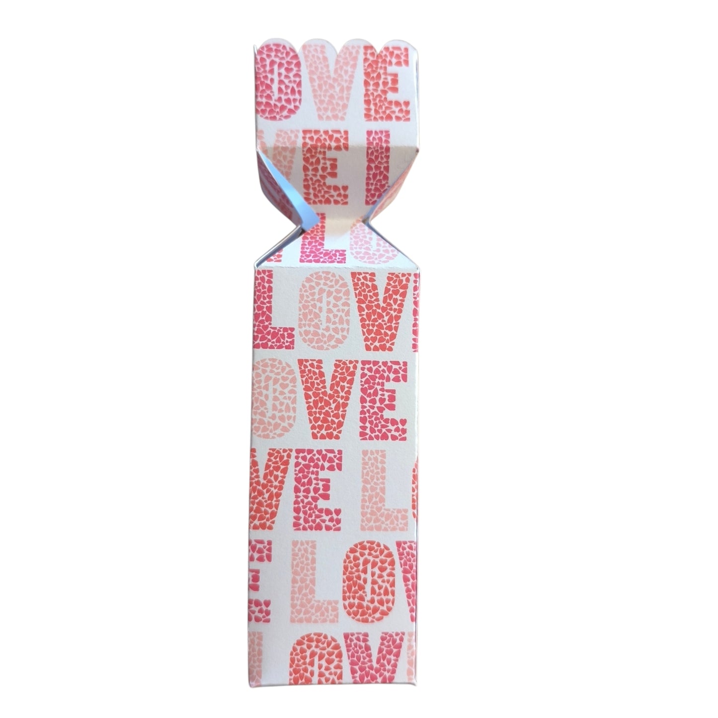 Valentine crackers with wax hearts